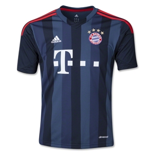13-14 Bayern Munich #9 Mandzukic Away Black&Blue Jersey Shirt - Click Image to Close